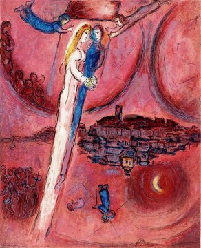 El Cantar de los Cantares litografía en color contemporánea Marc Chagall Pinturas al óleo